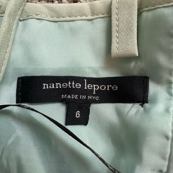 Nanette Lepore light green sleeveless a-line midi dress size 6 - Picture 8 of 14